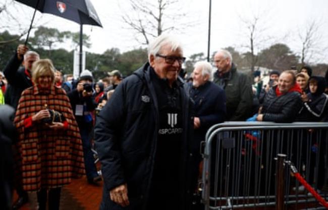 Bill Foley at a Bournemouth game last December, shortly after his takeover.